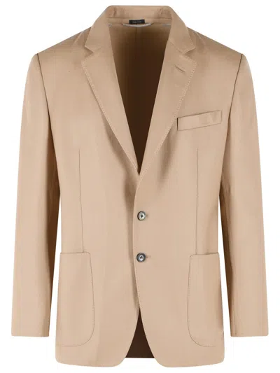 Tom Ford Light Brown Wool Jacket In Neutral