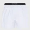 Tom Ford Light Grey Cotton Boxers In White