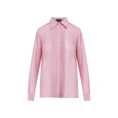 Tom Ford Light Pink Silk Batiste Shirt