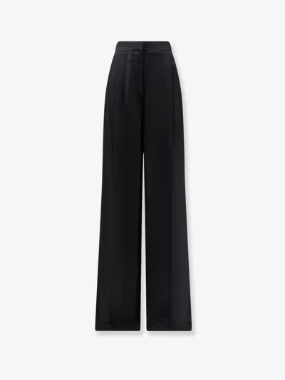 Tom Ford Light Wool Tuxedo Trousers In Black