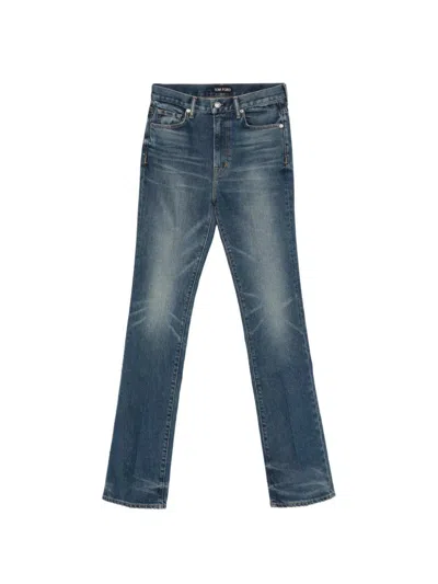 TOM FORD TOM FORD LIGHTENED EFFECT TROUSERS