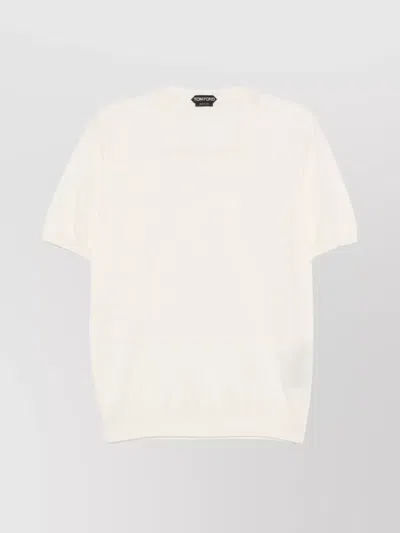 TOM FORD LIGHTWEIGHT CREW NECK T-SHIRT WITH SHORT SLEEVES