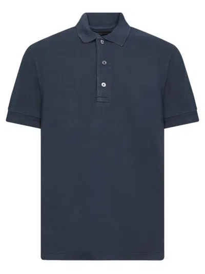 Tom Ford Lightweight Lyocell-cotton Blend Polo In Blue