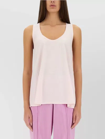 Tom Ford Lightweight Racerback Scoop Neck Sleeveless Top In Pink