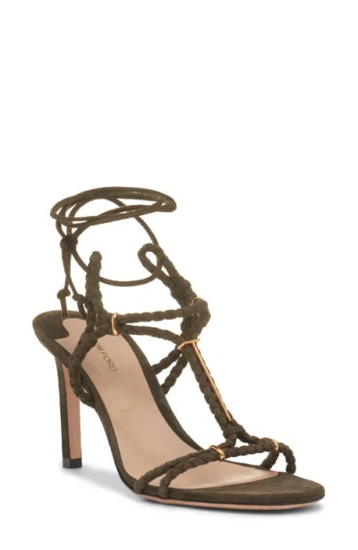 Tom Ford Lily Braided Strap Stiletto Sandal