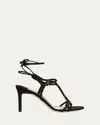 Tom Ford Lily Suede Ankle-tie Sandals