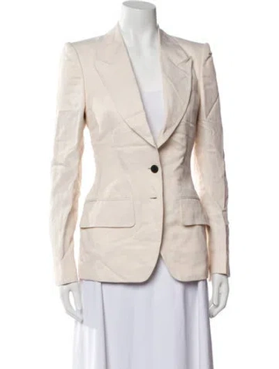 Pre-owned Tom Ford Linen Blazer In Neutral