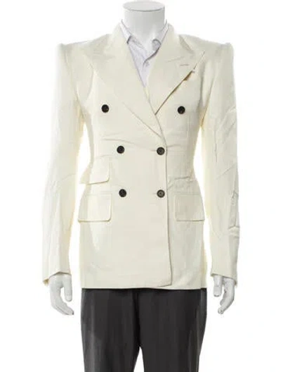 Pre-owned Tom Ford Linen Blazer In Neutral