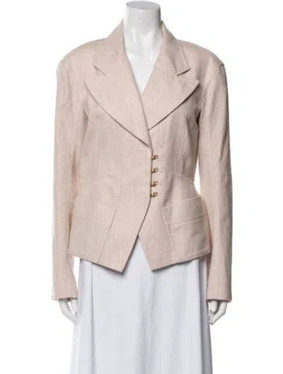 Pre-owned Tom Ford Linen Blazer In Pink