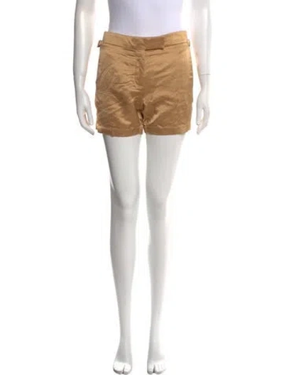 Pre-owned Tom Ford Linen Mini Shorts In Neutral