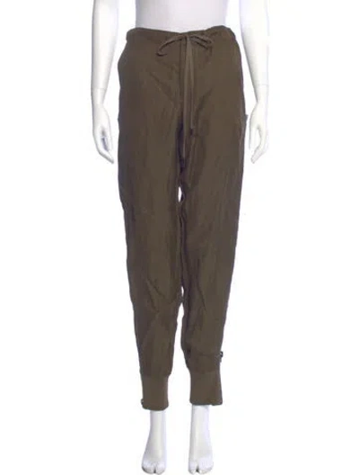 Pre-owned Tom Ford Linen Skinny Leg Pants In Green