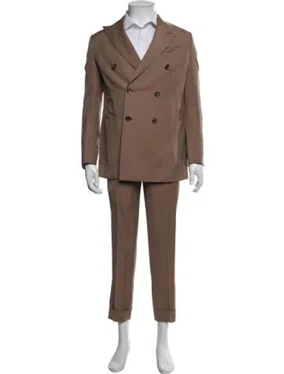Pre-owned Tom Ford Linen Two-piece Suit In Brown