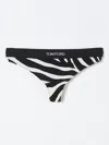 Tom Ford Optical Zebra Printed Modal Signature Thong In Black