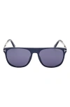 Tom Ford Lionel 55mm Square Sunglasses