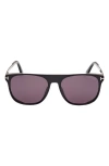 TOM FORD LIONEL 55MM SQUARE SUNGLASSES