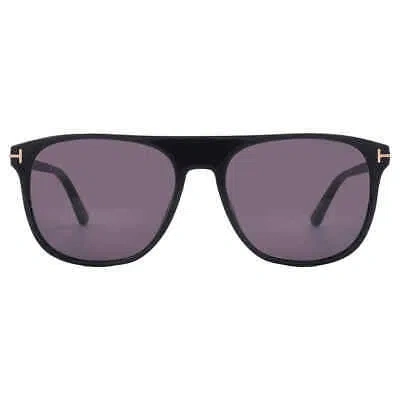 Pre-owned Tom Ford Lionel Smoke Browline Men's Sunglasses Ft1105 01a 55 Ft1105 01a 55 In Gray