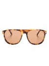 Tom Ford Lionel Wayfarer-frame Sunglasses In Brown