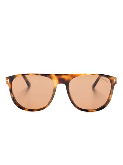 Tom Ford Lionel Wayfarer-frame Sunglasses In Brown