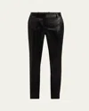 Tom Ford Tailored Liquid Satin Skinny Ankle Pants In Black