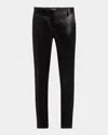 Tom Ford Tailored Liquid Satin Skinny Ankle Pants In Black