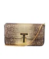 Tom Ford Wallis Mini Flap Shoulder Bag Snakeskin-printed Leather In Brown
