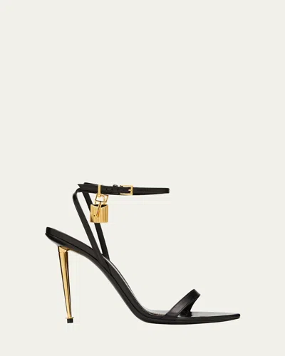 TOM FORD LOCK STILETTO SANDALS