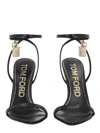 Tom Ford Black Leather Heels In Black