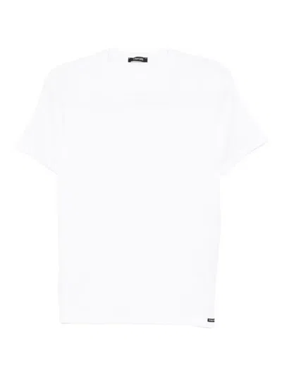 Tom Ford Logo-appliqué Cotton T-shirt In White