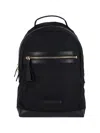 Tom Ford Leather Detailed Nylon Backpack Bags In Black