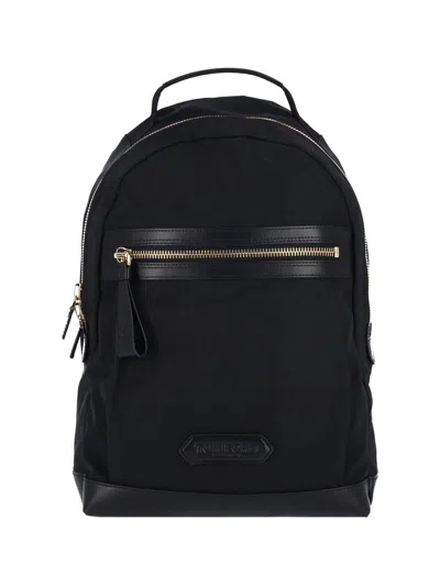 Tom Ford Logo Backpack In Black