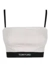 Tom Ford Modal Bra With Design And Adjustable Straps In White