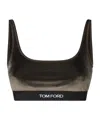 Tom Ford Top Moss Green In Black