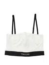 Tom Ford Modal Bra With Design And Adjustable Straps In White