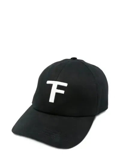 Tom Ford Logo Baseball Cap In Black