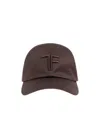 Tom Ford Logo-embroidered Baseball Cap In Brown