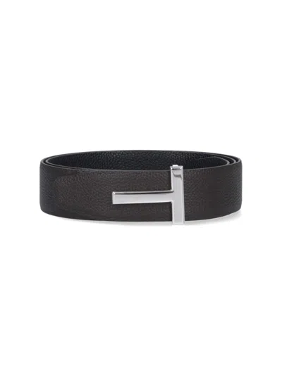 TOM FORD TOM FORD LOGO BELT – BLACK
