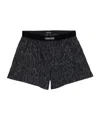 Tom Ford Leopard-print Stretch-cotton Boxers Briefs In Black
