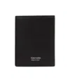 Tom Ford Logo Bi-fold Wallet In Black