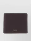Tom Ford Soft Grain Leather T Line Classic Bifold Wallet In Brown