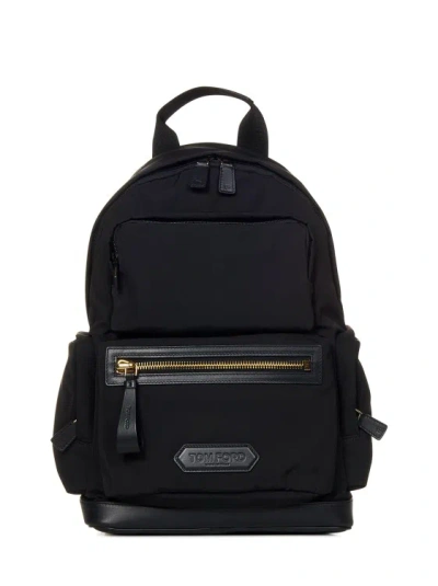 Tom Ford Logo Black Backpack