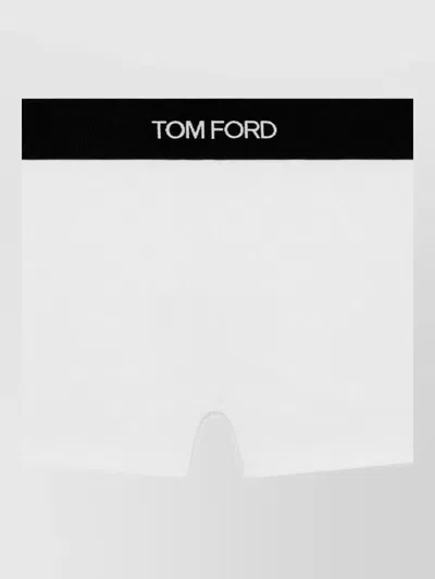 Tom Ford Logo Boxer Briefs In White