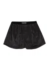 Tom Ford Silk Satin Boxer Briefs In Black