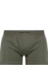 Tom Ford Logo-waistband Boxer Briefs In Green