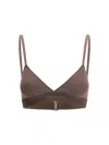 Tom Ford Triangle Bra Top In Brown