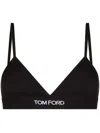 Tom Ford Modal Bra Adjustable Straps Triangle Cups In Black