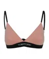 Tom Ford Logo-print Triangle Bra In Pink