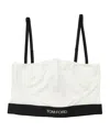 Tom Ford Modal Bra With Design And Adjustable Straps In White