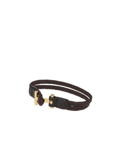 Tom Ford Logo Bracelet In Black