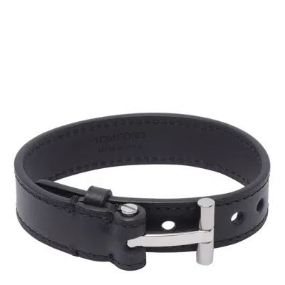 Tom Ford Logo Bracelet In Black