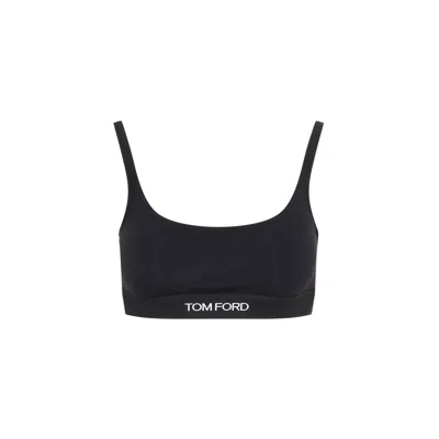 Tom Ford Modal Signature Bralette In Black